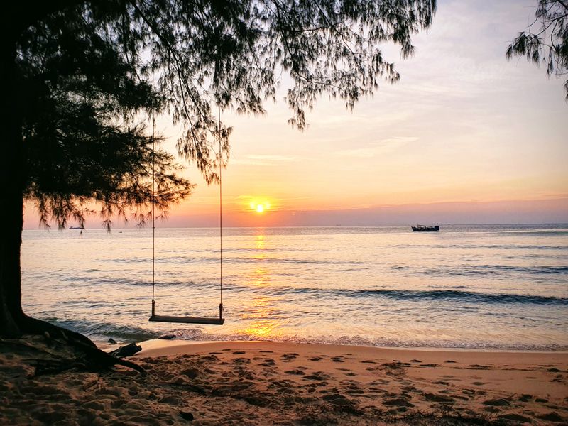 Coucher de soleil sur Sunset Beach