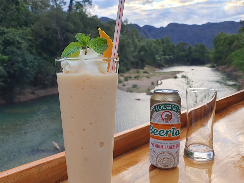 Pause rafraichissante en bord de rivière