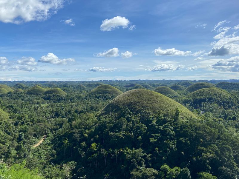 Les célÚbres Chocolate Hills de Bohol