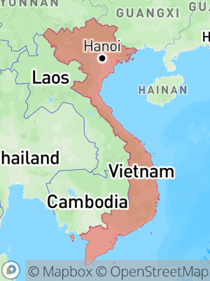 Carte miniature du Vietnam
